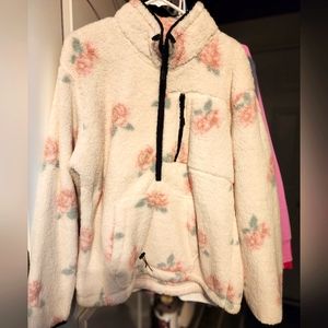 VS Pink Sherpa half zip